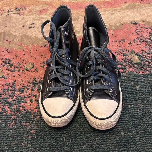 Excellent condition blue metallic converse - Picture 2 of 8